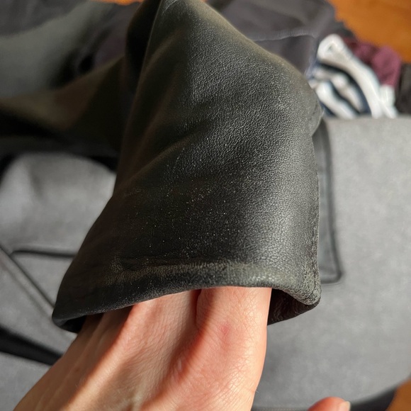 Genuine leather and wool jacket - Picture 8 of 12